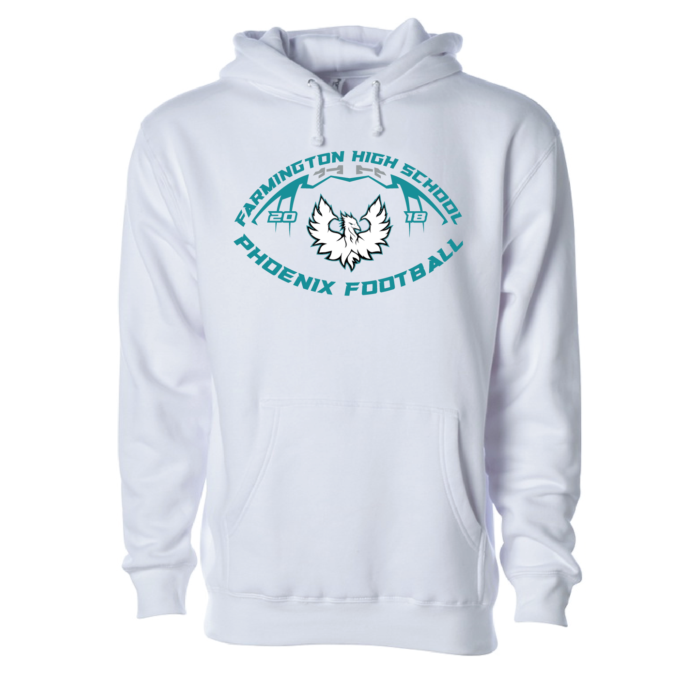 Farmington High School Phoenix Football W/White Phoenix - Adult | Youth Hoodie