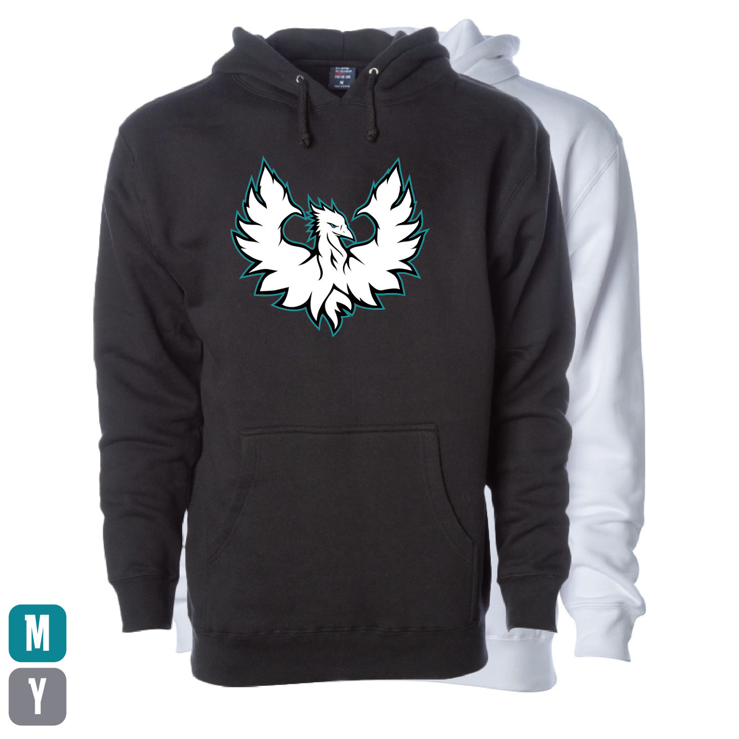 White Phoenix Logo - Adult | Youth Hoodie