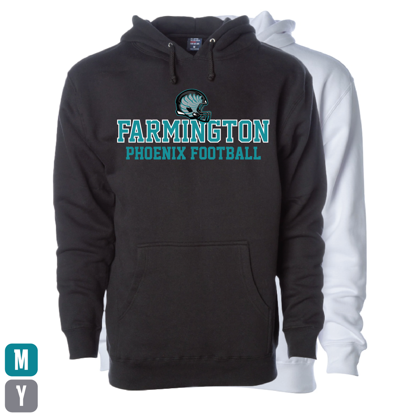 Farmington Phoenix Football Helmet  - Adult | Youth Hoodie