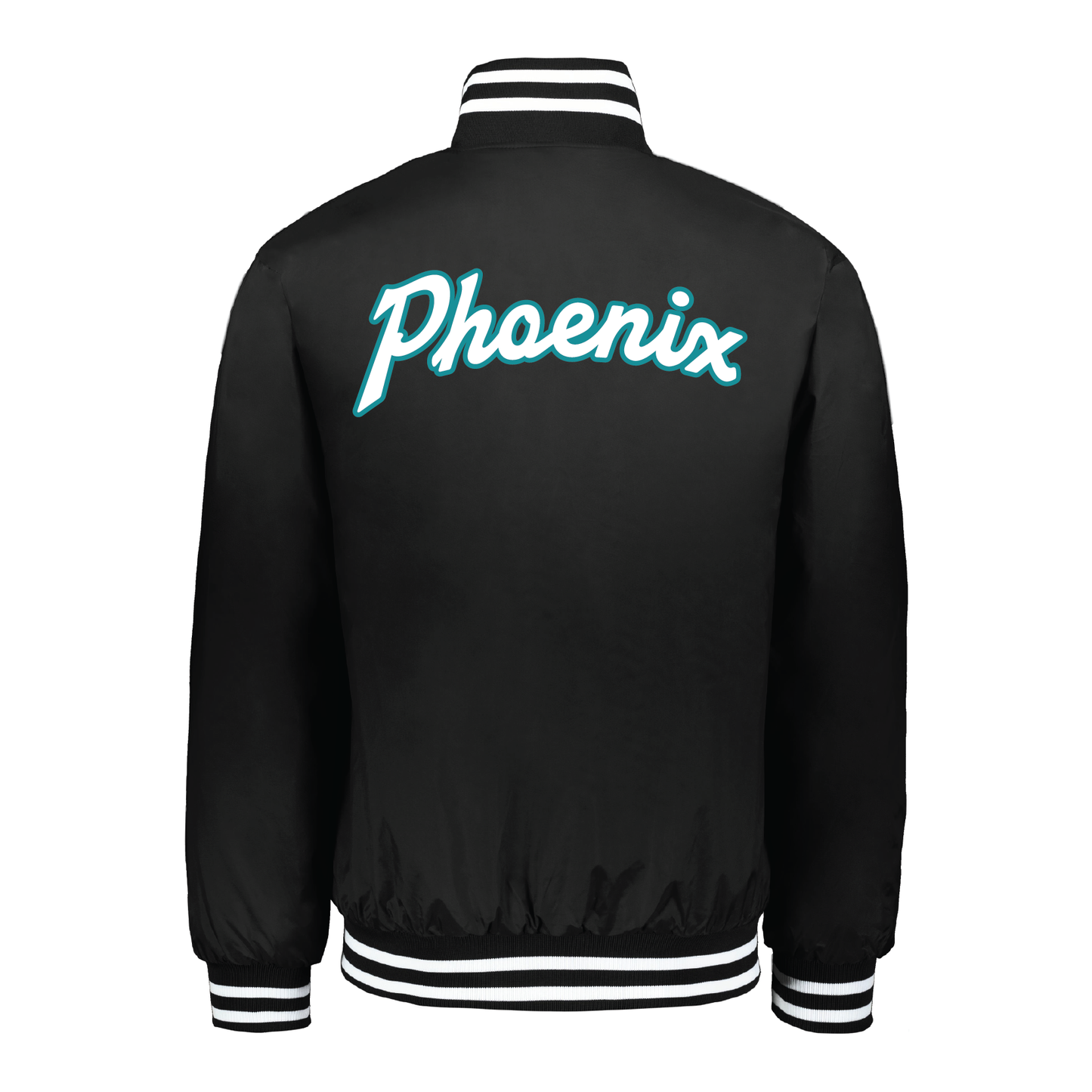 Teal Phoenix Logo - Mens Black Heritage Jacket
