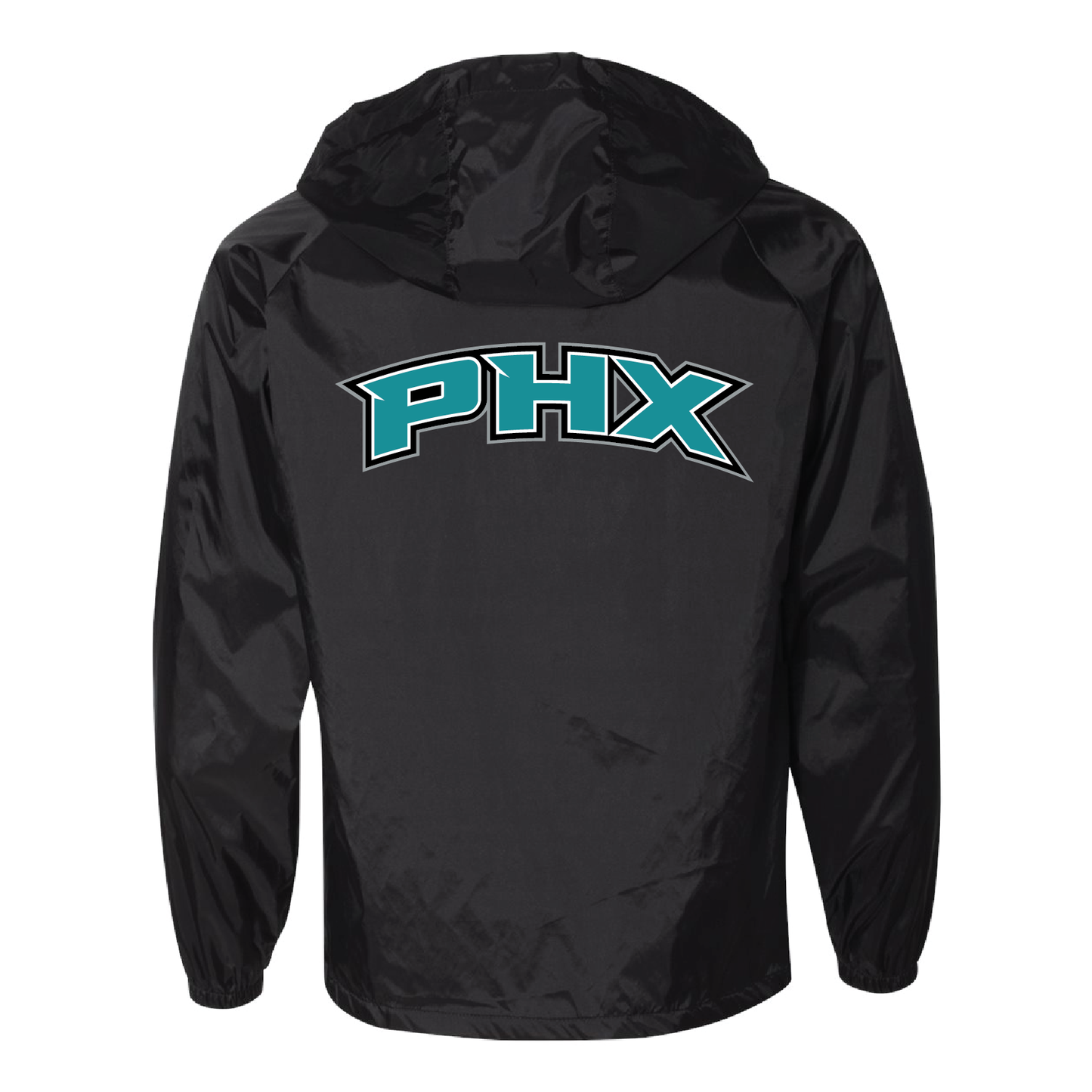 Teal Phoenix Logo - Mens Hooded Coach's Jacket