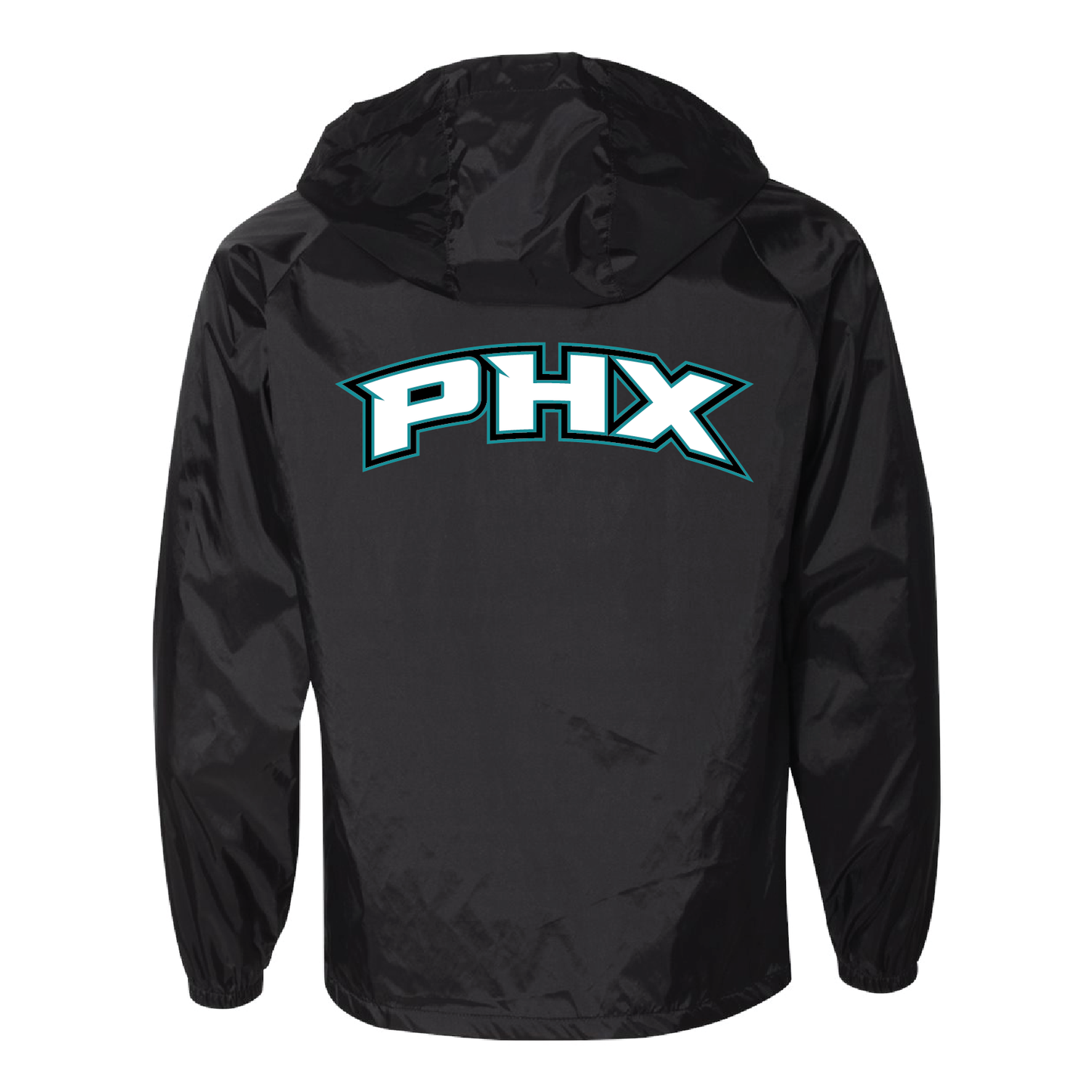 Teal Phoenix Logo - Mens Hooded Coach's Jacket