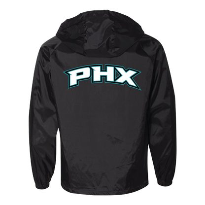 Teal Phoenix Logo - Mens Hooded Coach's Jacket