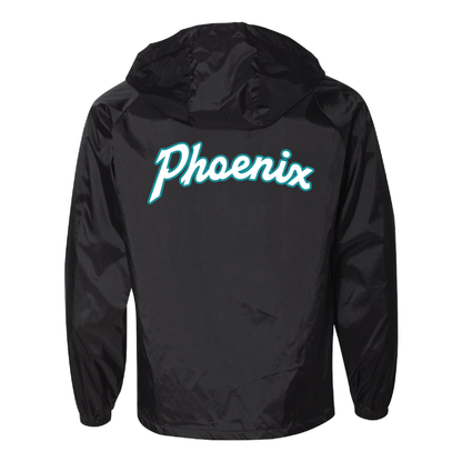 Teal Phoenix Logo - Mens Hooded Coach's Jacket