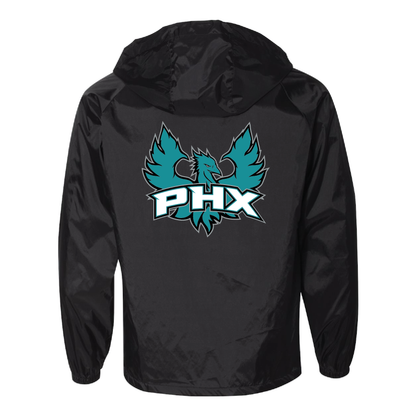 Teal Phoenix Logo - Mens Hooded Coach's Jacket