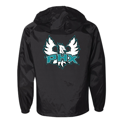 Teal Phoenix Logo - Mens Hooded Coach's Jacket