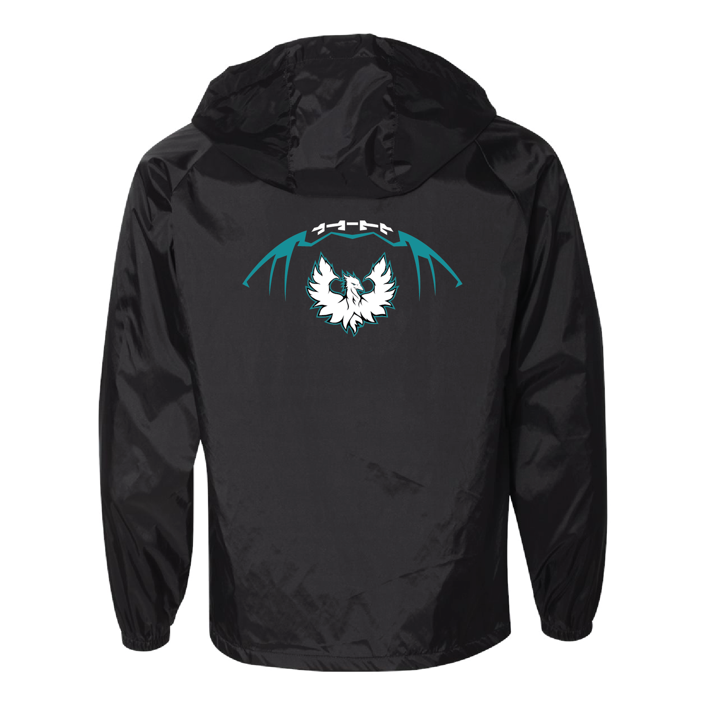 Teal Phoenix Logo - Mens Hooded Coach's Jacket