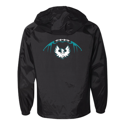 Teal Phoenix Logo - Mens Hooded Coach's Jacket