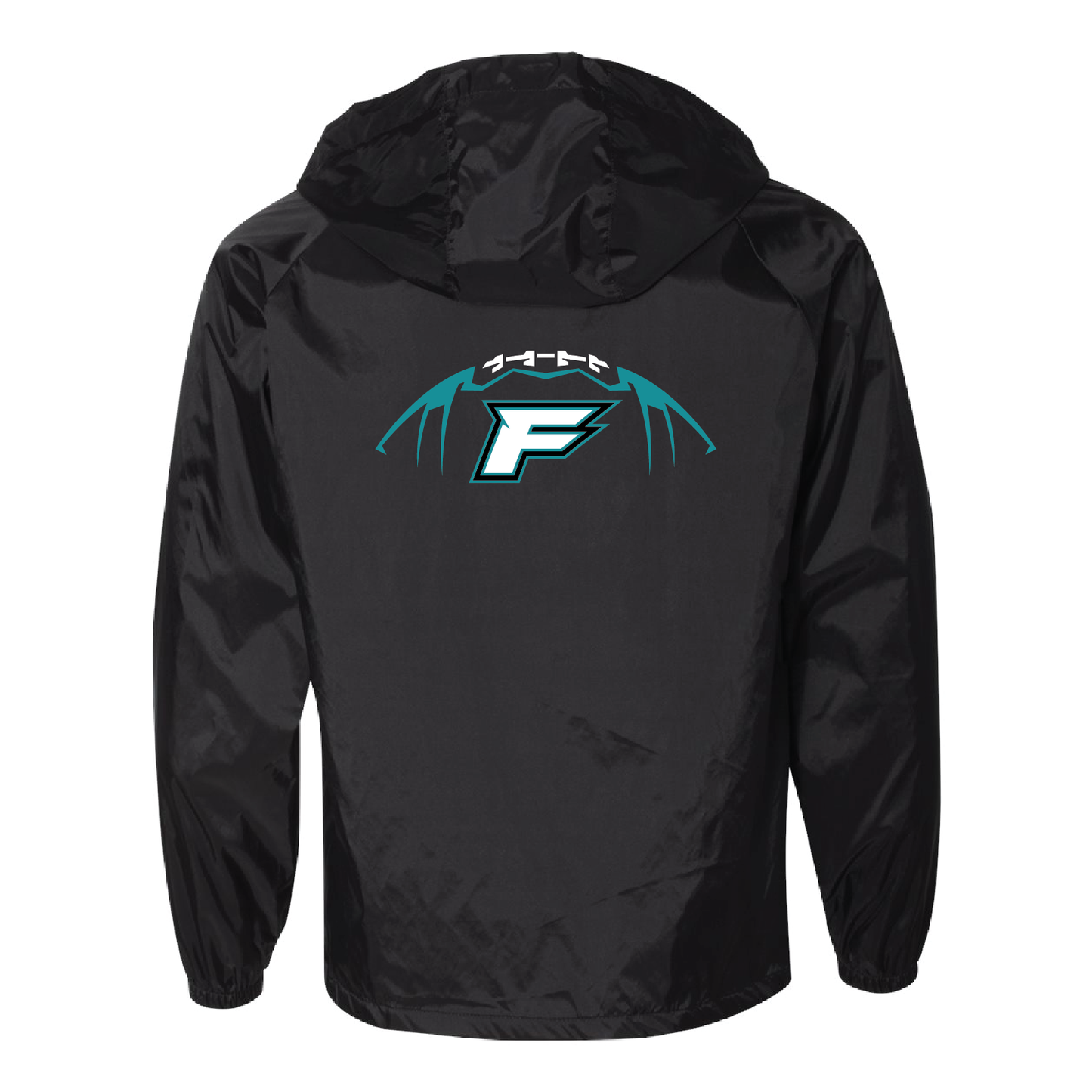 Teal Phoenix Logo - Mens Hooded Coach's Jacket
