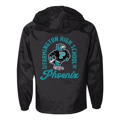 Teal Phoenix Logo - Mens Hooded Coach's Jacket