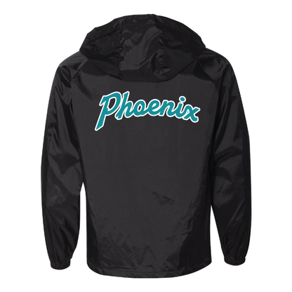 Teal Phoenix Logo - Mens Hooded Coach's Jacket