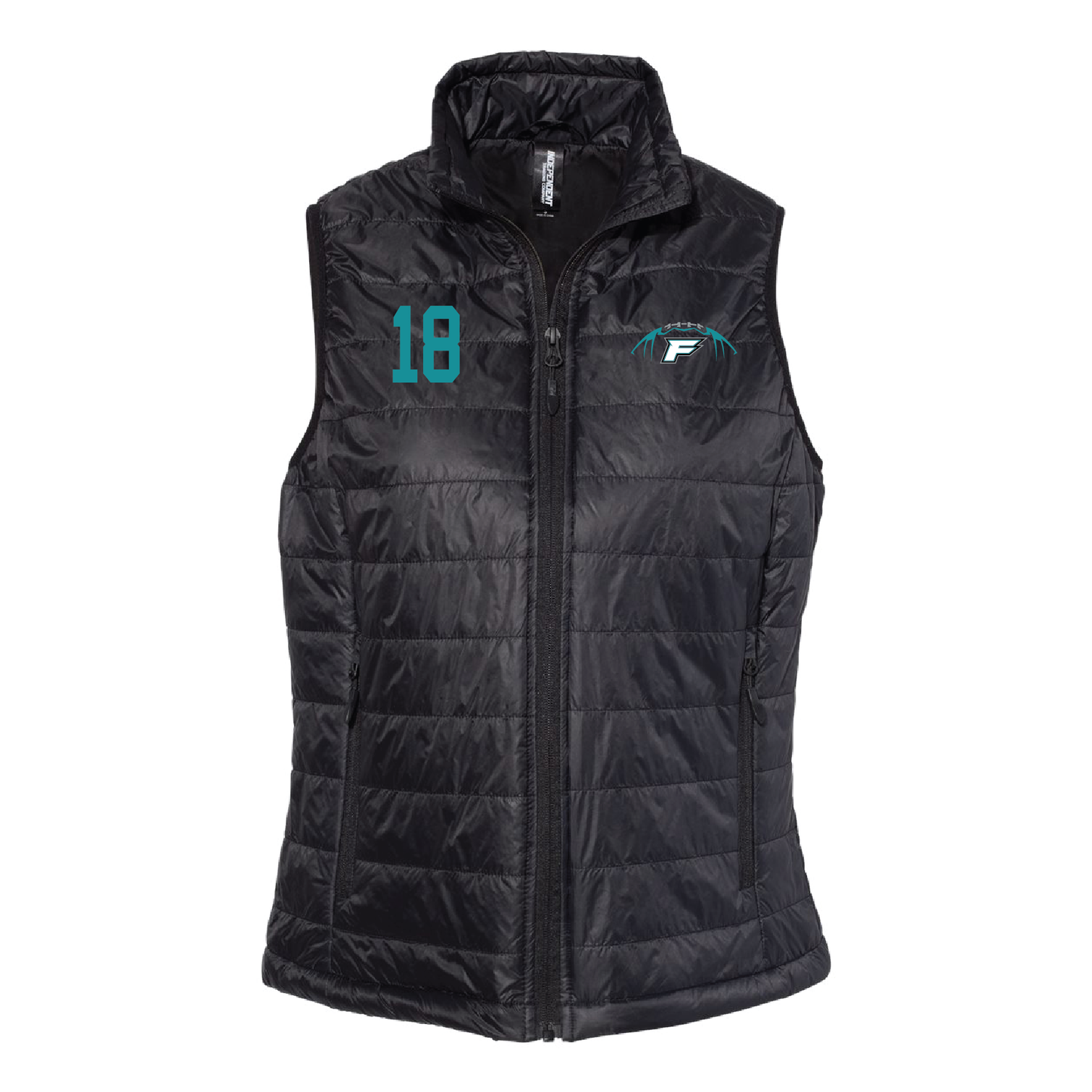 Football W/Teal Phoenix Logo - Mens | Womens Puffer Vest