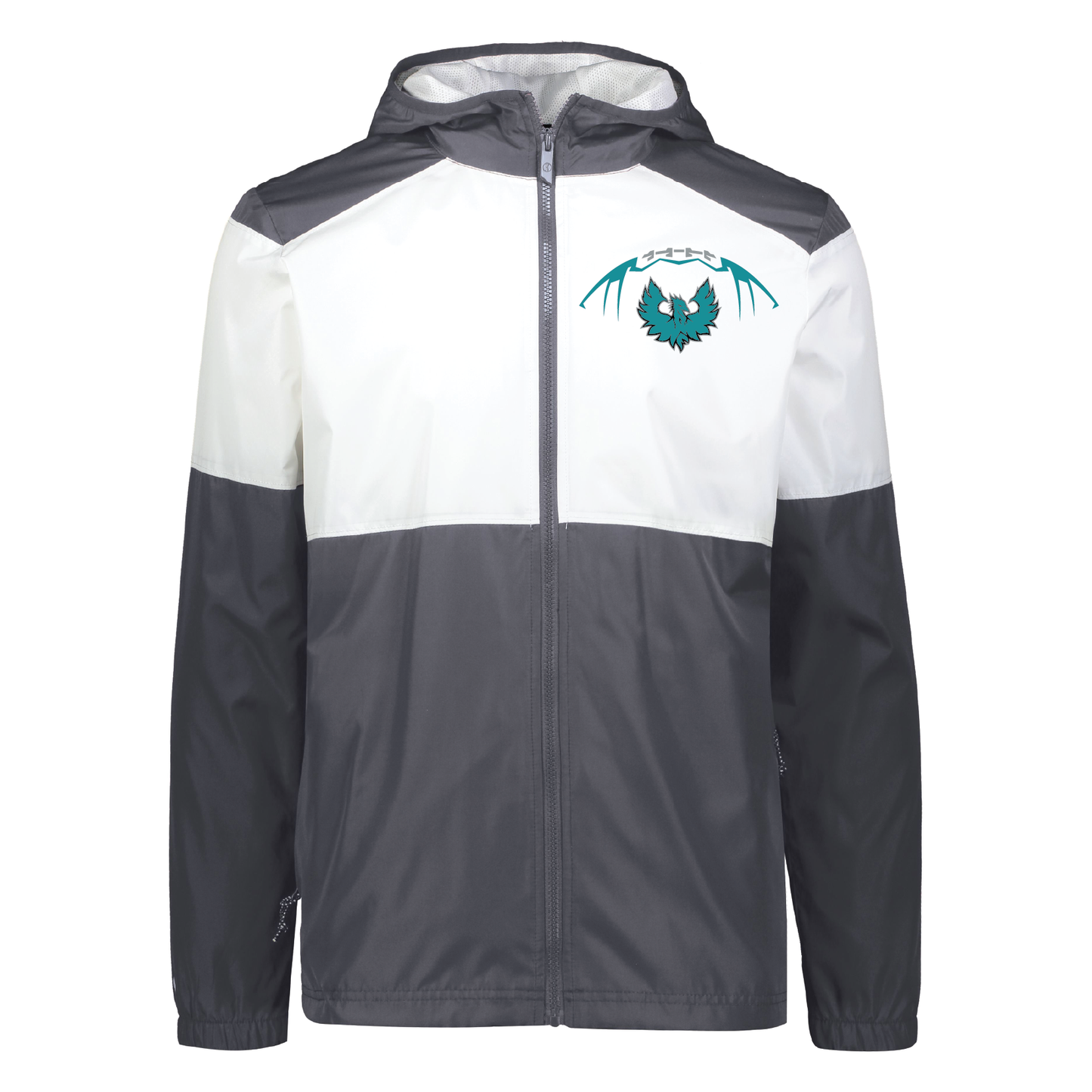 Football W/Teal Phoenix Logo - Mens | Womens | Youth SeriesX Hooded Jacket