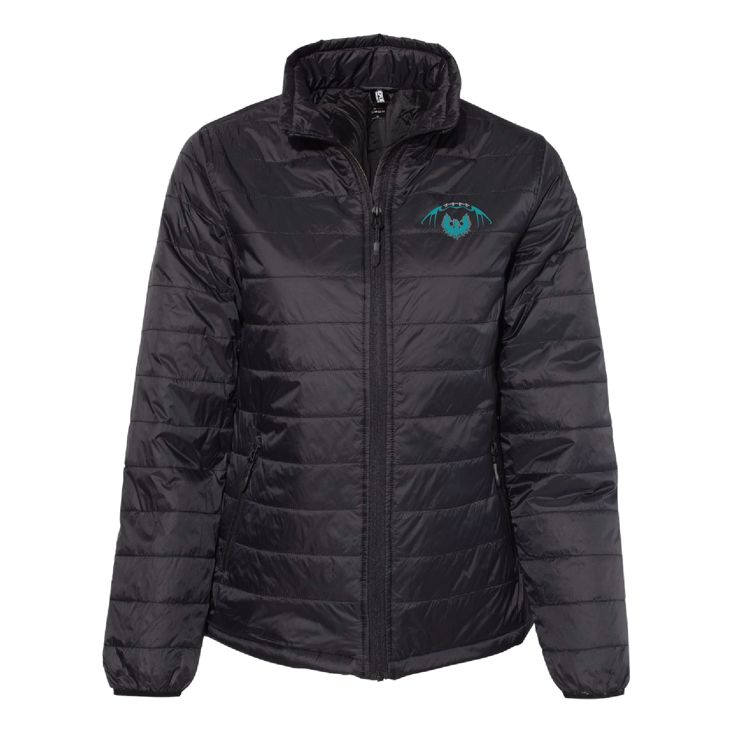Football W/Teal Phoenix Logo - Mens | Womens Puffer Jacket