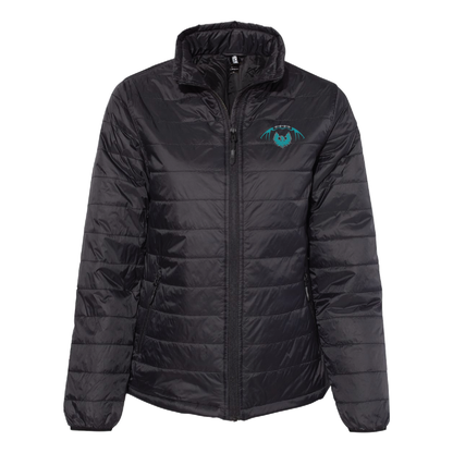 Football W/Teal Phoenix Logo - Mens | Womens Puffer Jacket