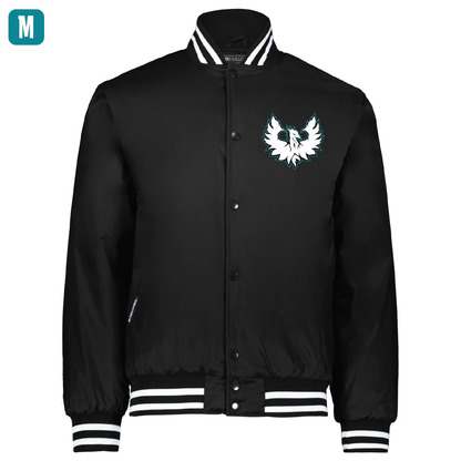 White Phoenix Logo - Mens Black Heritage Jacket