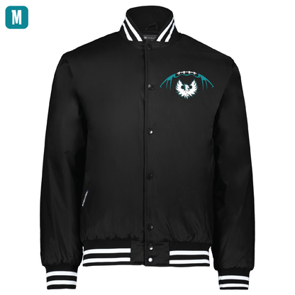 Football W/White Phoenix Logo - Mens Black Heritage Jacket