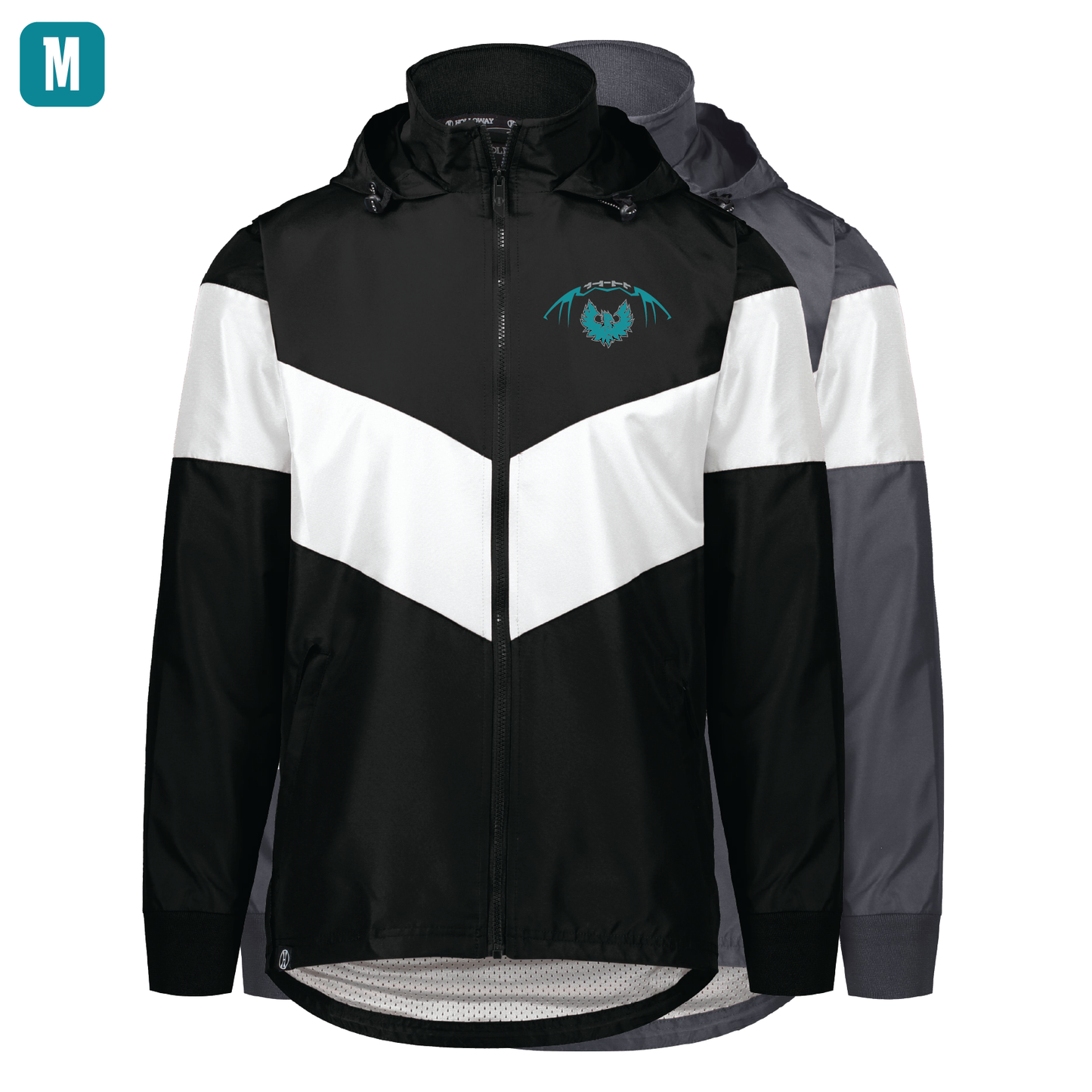 Football W/Teal Phoenix Logo - Mens Potomac Jacket