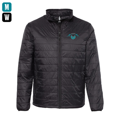 Football W/Teal Phoenix Logo - Mens | Womens Puffer Jacket