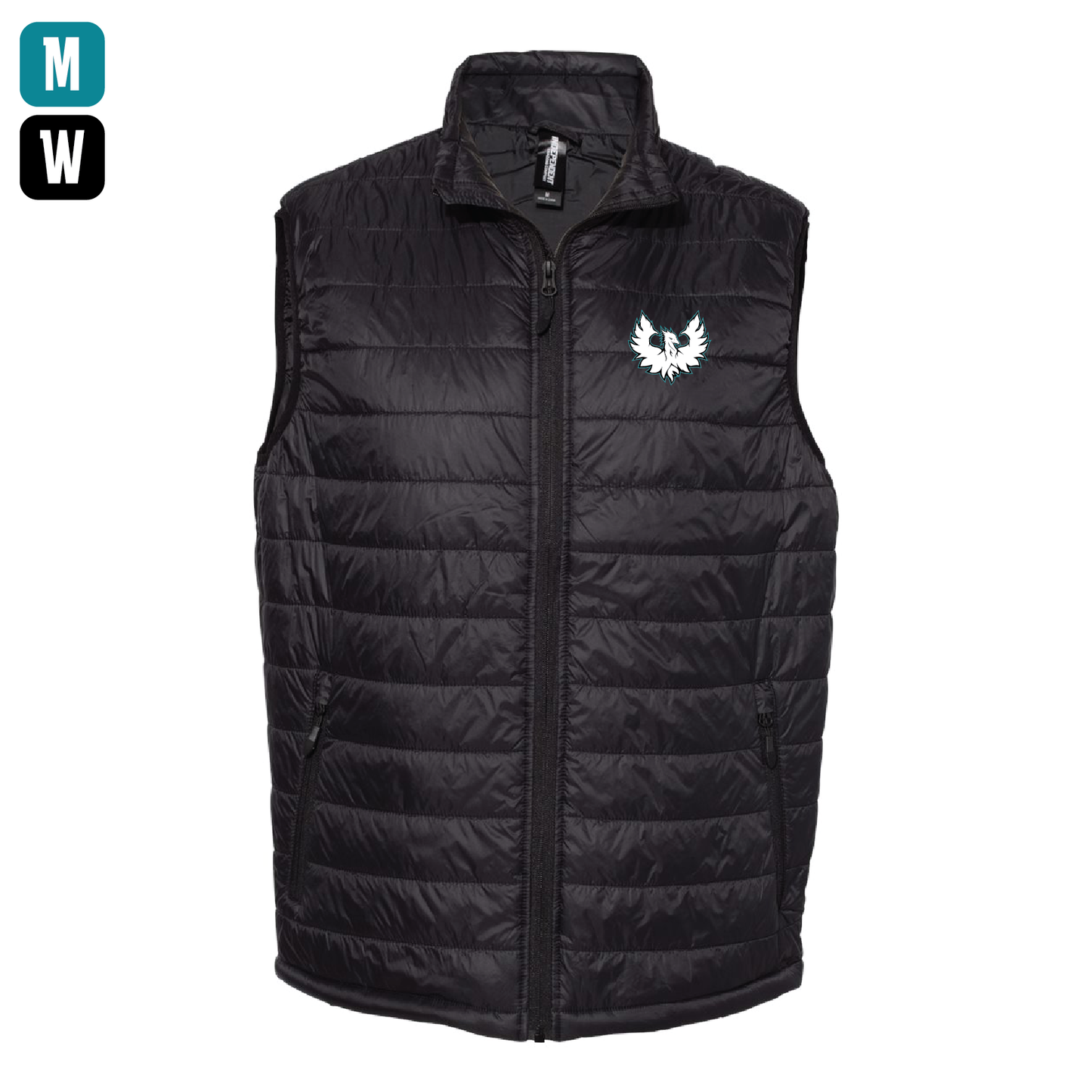 White Phoenix Logo - Mens | Womens Puffer Vest