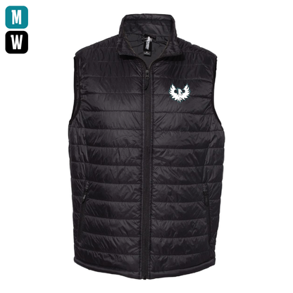 White Phoenix Logo - Mens | Womens Puffer Vest