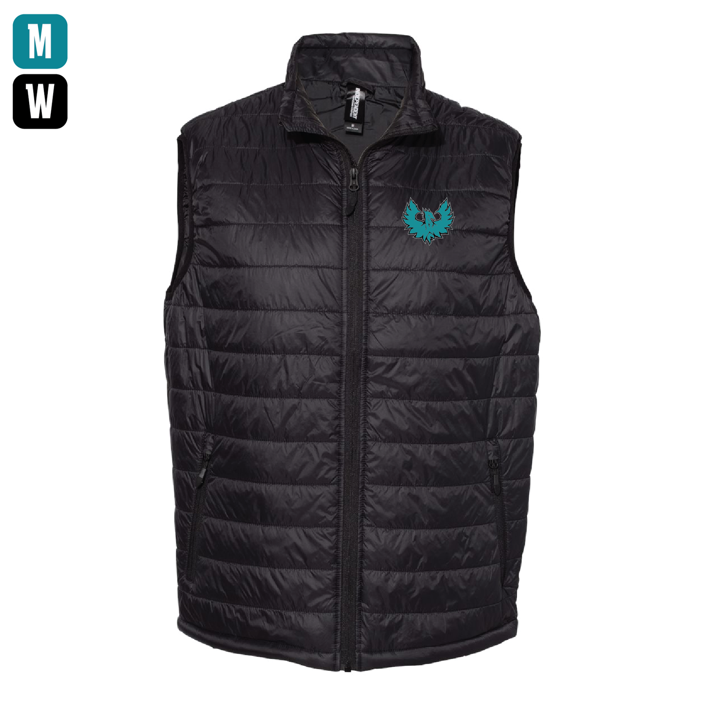 Teal Phoenix Logo - Mens | Womens Puffer Vest