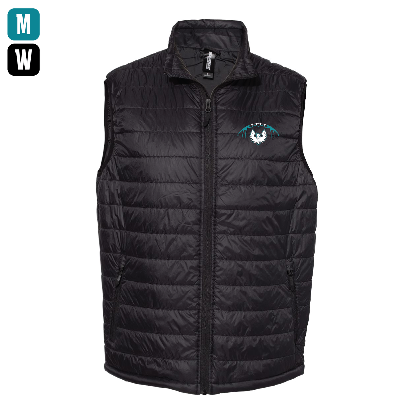 Football W/White Phoenix Logo - Mens | Womens Puffer Vest