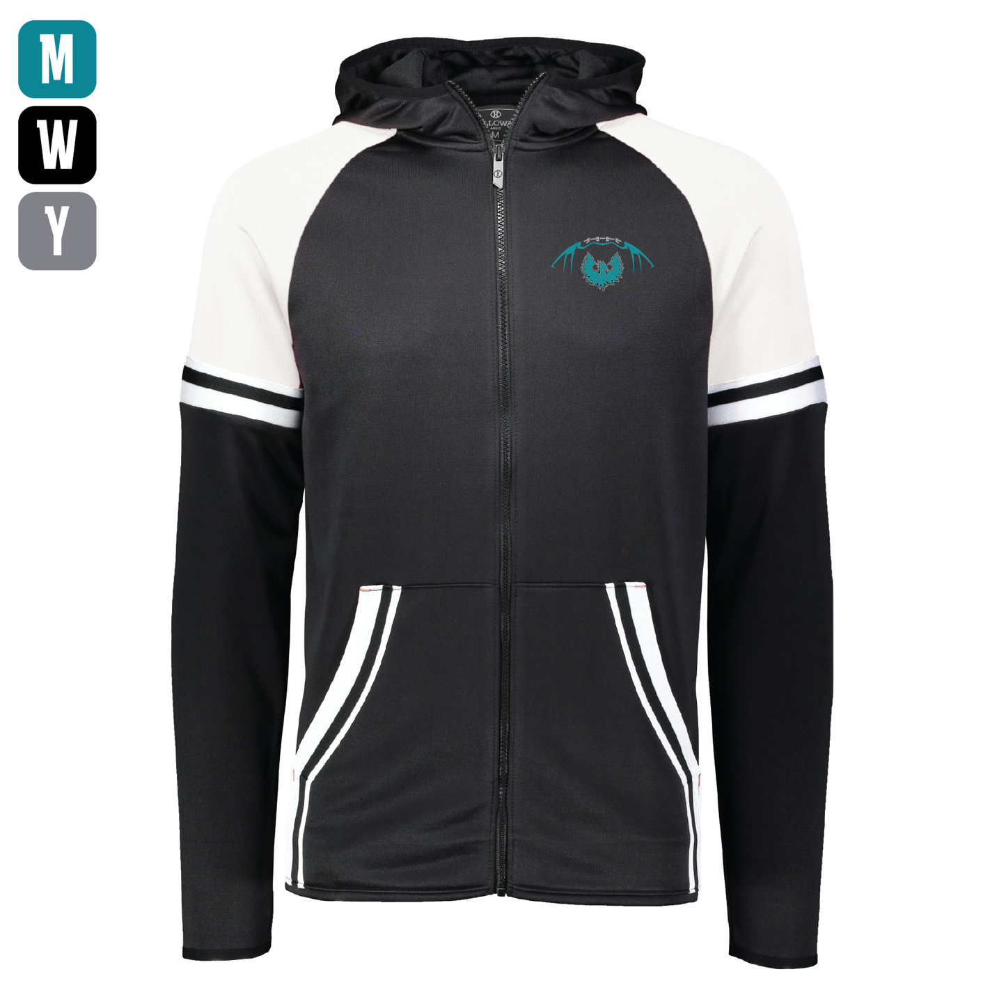 Football W/Teal Phoenix Logo - Mens | Womens | Youth Retro Grade Jacket