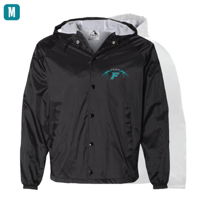 Football W/F Logo - Mens Hooded Coach's Jacket
