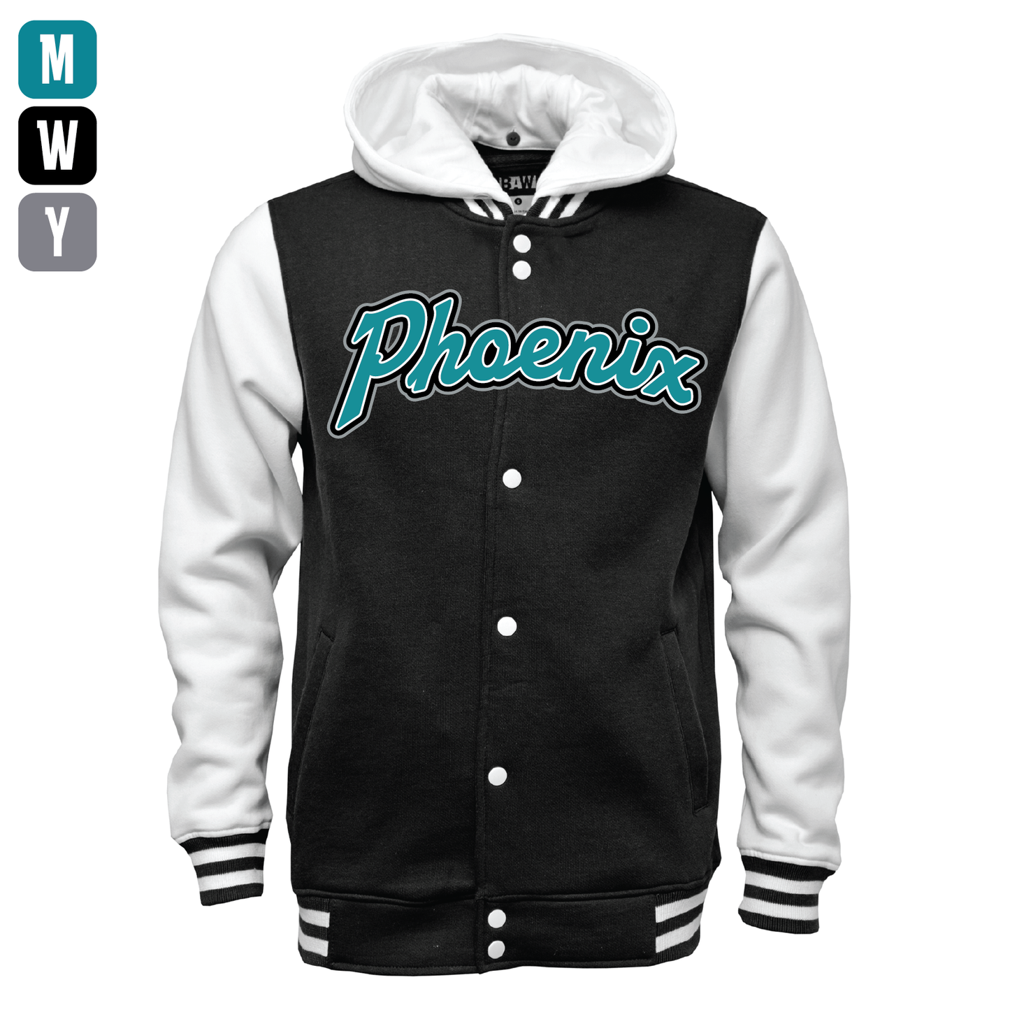 Phoenix Script - Mens | Womens | Youth Varsity Jacket