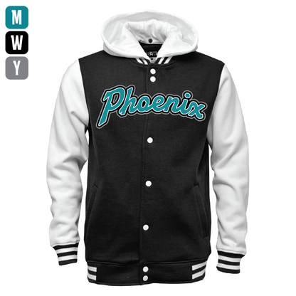 Phoenix Script - Mens | Womens | Youth Varsity Jacket