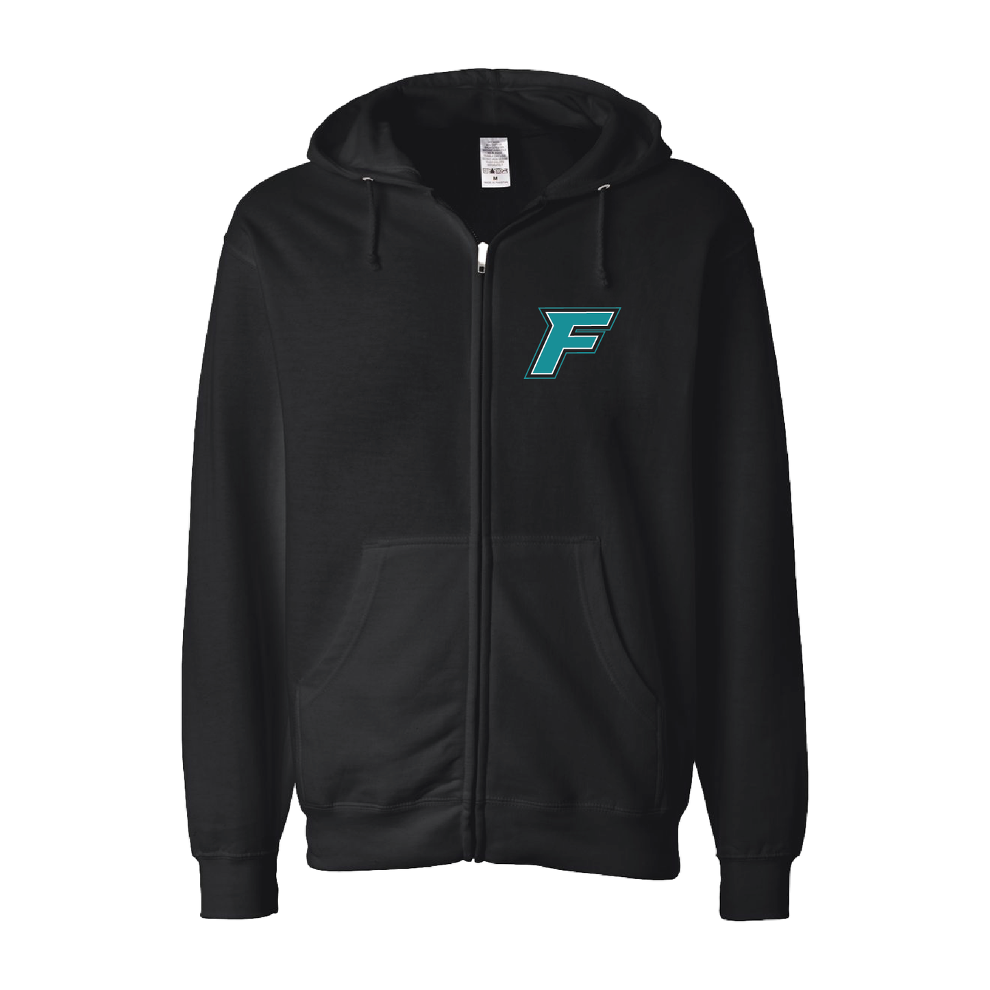 F Logo - Adult Sponge Fleece Full-Zip Hoodie