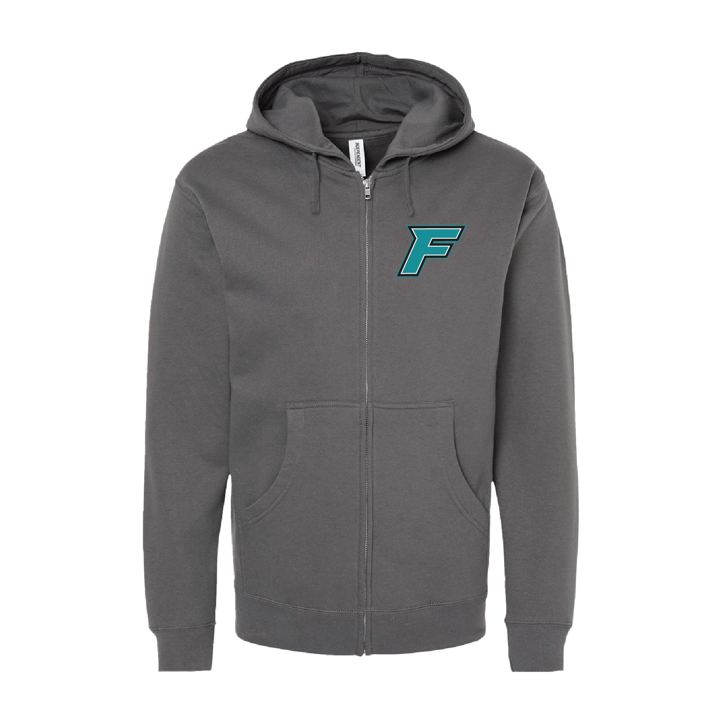 F Logo - Adult Sponge Fleece Full-Zip Hoodie