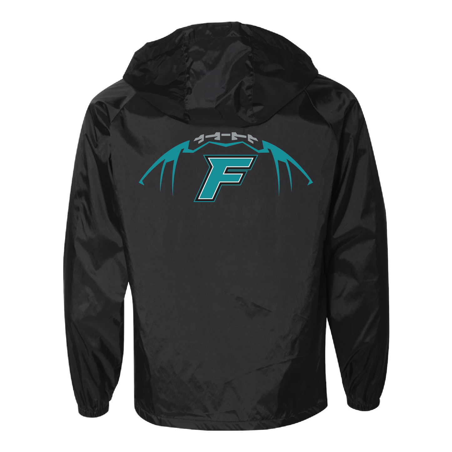 F Logo - Mens Hooded Coach's Jacket