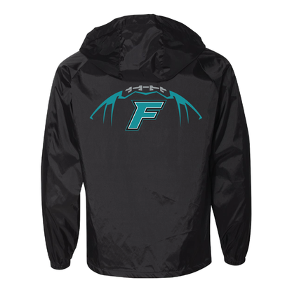 F Logo - Mens Hooded Coach's Jacket