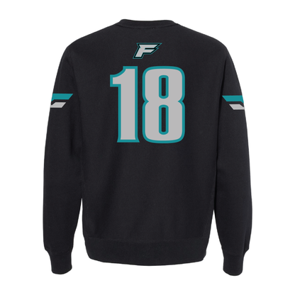 Black Jersey - Adult Crewneck Sweatshirt