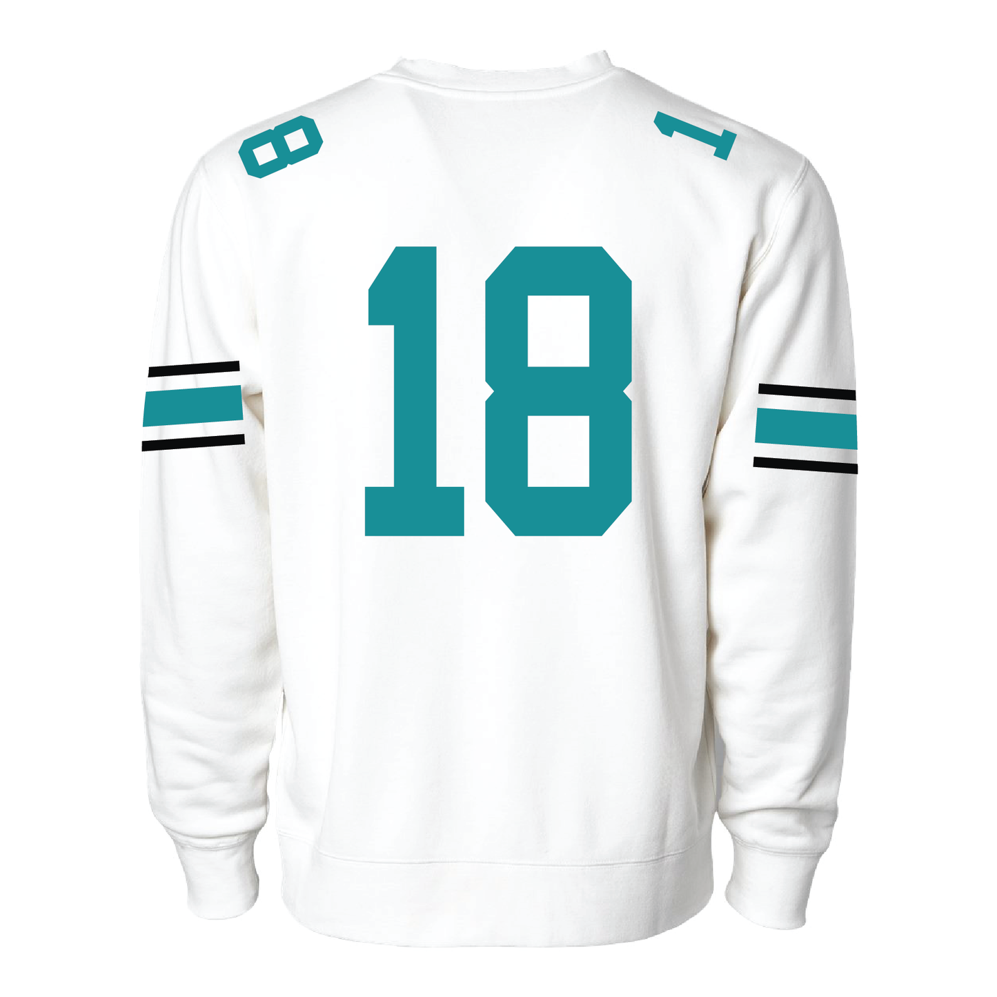 White Jersey - Adult Crewneck Sweatshirt