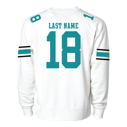 White Jersey - Adult Crewneck Sweatshirt