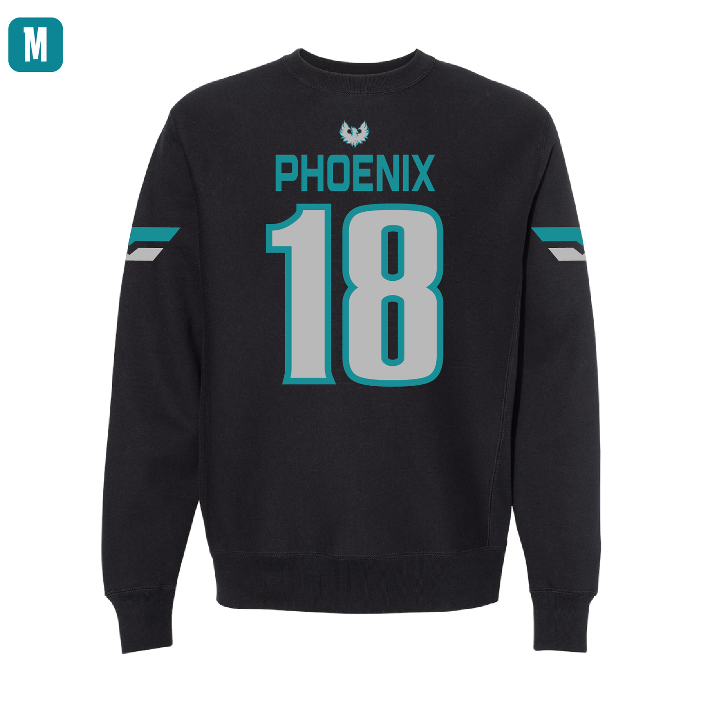 Black Jersey - Adult Crewneck Sweatshirt