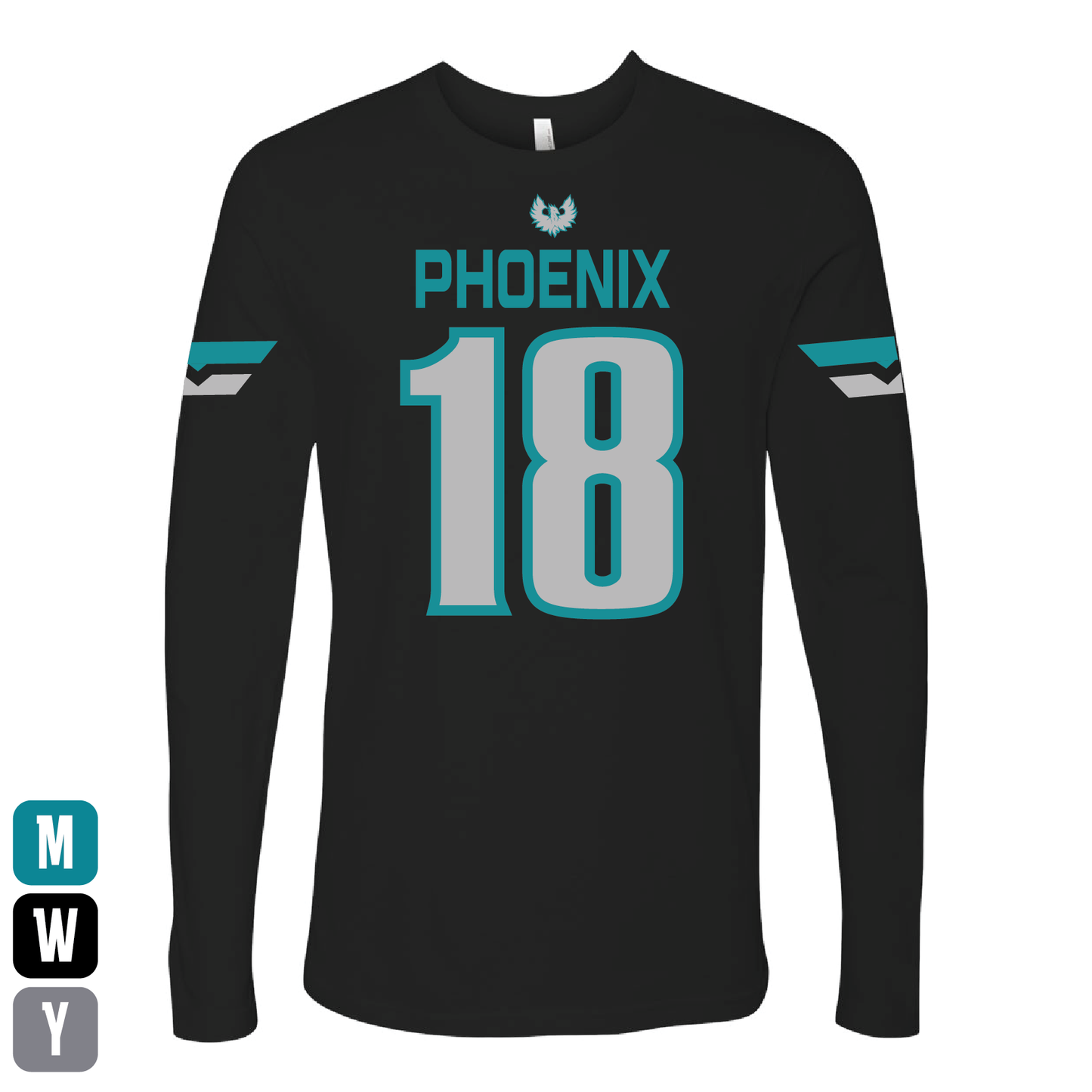 Black Jersey - Mens | Womens | Youth Long Sleeve T-Shirt