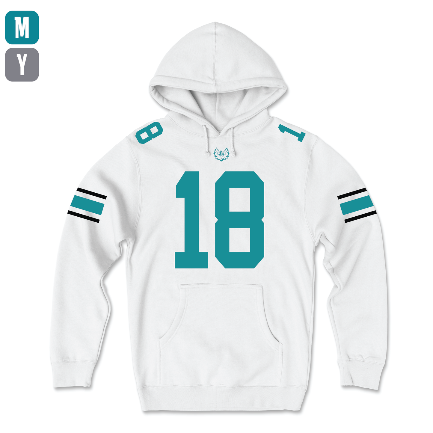 White Jersey - Adult | Youth Hoodie