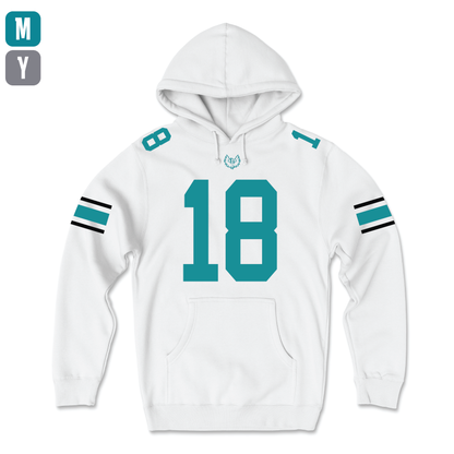 White Jersey - Adult | Youth Hoodie