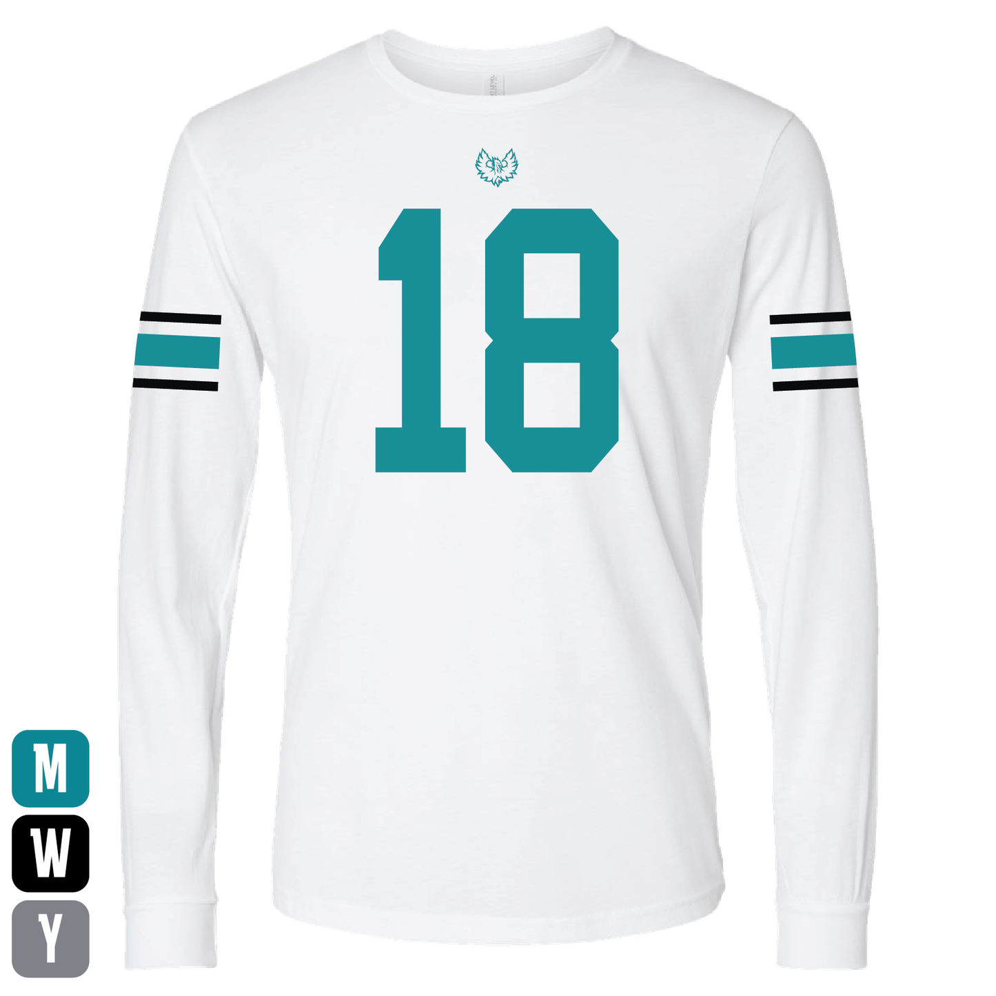 White Jersey - Mens | Womens | Youth Long Sleeve T-Shirt