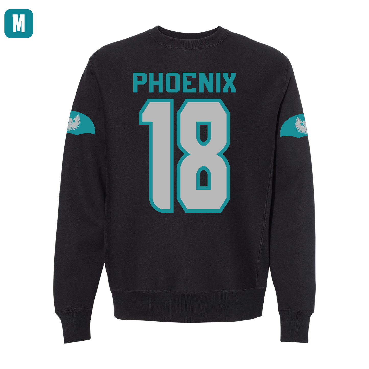 Black Sophomore Jersey - Adult Crewneck Sweatshirt