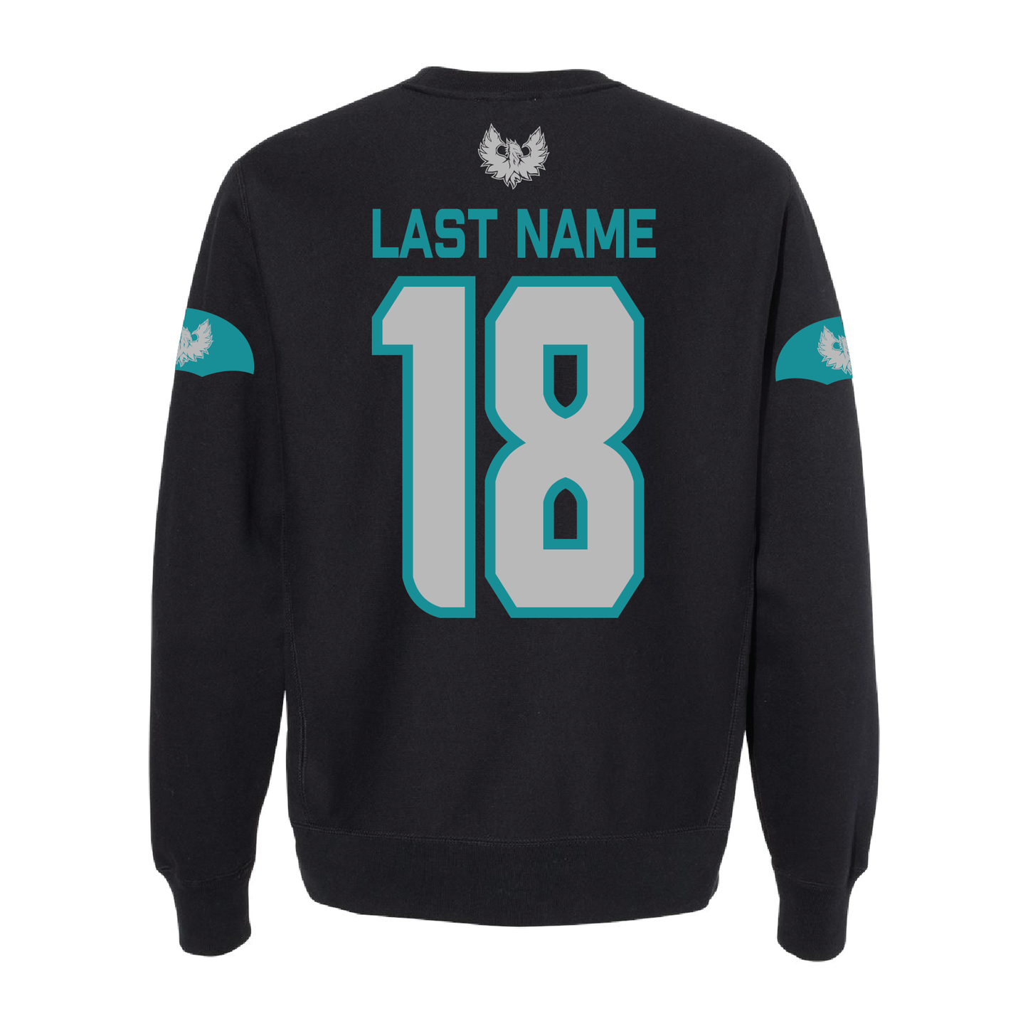 Black Sophomore Jersey - Adult Crewneck Sweatshirt