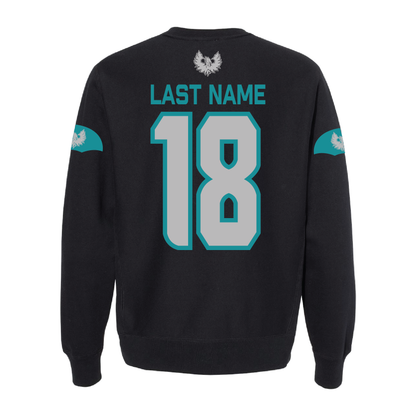 Black Sophomore Jersey - Adult Crewneck Sweatshirt