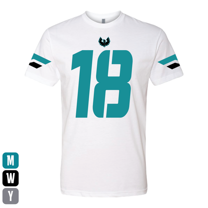 White Sophomore Jersey - Mens | Womens | Youth CVC T-Shirt