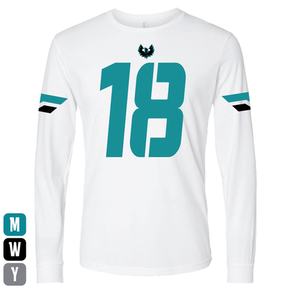 White Sophomore Jersey - Adult Crewneck Sweatshirt
