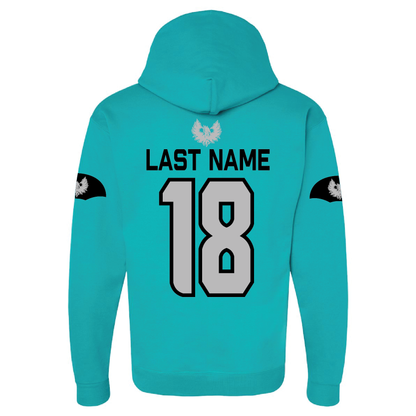 Teal Sophomore Jersey Hoodie- Adult Hoodie