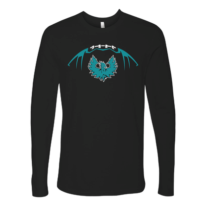 Football W/Teal Phoenix Logo - Mens | Womens | Youth Long Sleeve T-Shirt